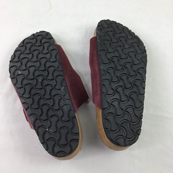 Birkenstock Arizona Sandal Soft Footbed Suede Leather Vermouth Red - Picture 2 of 9